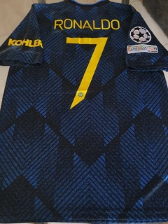 Camiseta adidas Manchester United Suplente Azul Ronaldo 7 2021 2022