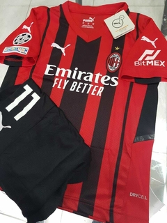 Kit Niños Puma AC Milan Titular Ibrahimovic #9 2021 2022 - Roda Indumentaria