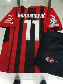 Kit Niños Puma AC Milan Titular Ibrahimovic #9 2021 2022