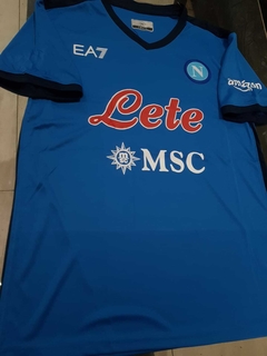 Camiseta EA7 SS Napoli Titular 2021 2022 UCL en internet