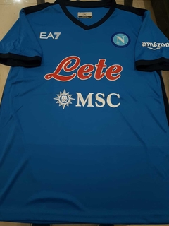 Camiseta EA7 SS Napoli Titular 2021 2022 UCL