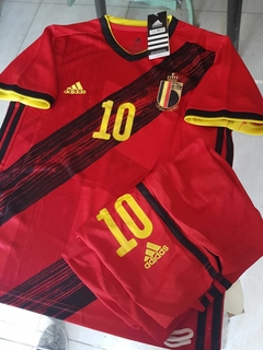 Kit Niño Camiseta + Short Belgica Titular 2021 Hazard 10 - comprar online