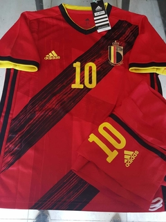 Kit Niño Camiseta + Short Belgica Titular 2021 Hazard 10