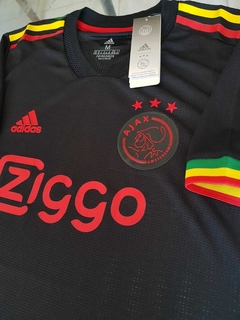 Camiseta adidas Ajax HeatRdy Negra Homenaje Bob Marley 2021 2022 Match - comprar online