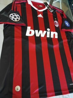 Camiseta adidas Milan Retro Titular Ronaldinho #80 2009 2010 UCL - Roda Indumentaria