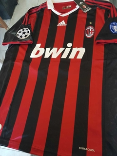Camiseta adidas Milan Retro Titular Ronaldinho #80 2009 2010 UCL en internet