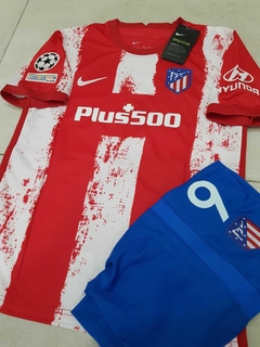 Kit Niño Camiseta + Short Nike Atletico Madrid Suarez 9 Titular 2021 2022 - comprar online