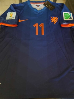 Camiseta Nike Retro Holanda Azul Robben 11 2014 - comprar online