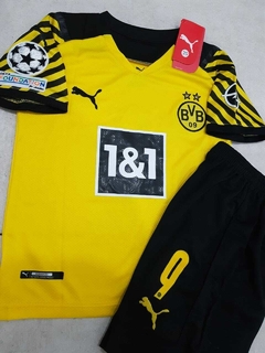 Kit Niños Puma BVB Dortmund Titular #9 Haaland 2021 2022 en internet