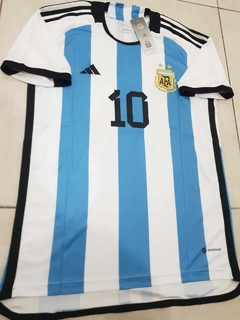 Camiseta adidas Argentina Titular Messi 10 2022 2023 Qatar - Roda Indumentaria