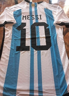 Camiseta adidas Argentina HeatRdy Titular Messi 10 2022 2023 Qatar Match - Roda Indumentaria