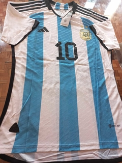Camiseta adidas Argentina HeatRdy Titular Messi 10 2022 2023 Qatar Match en internet