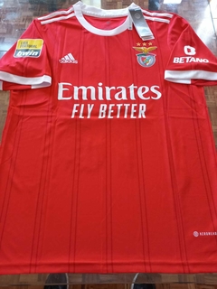 Camiseta Adidas Benfica Titular Enzo Fernandez 13 2022 2023 Parches Liga Portugal - comprar online