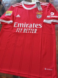 Camiseta Adidas Benfica Titular Enzo Fernandez 13 2022 2023 Parches Liga Portugal en internet