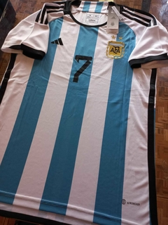 Camiseta adidas Argentina Titular De Paul 7 2022 2023 Qatar en internet