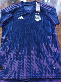 Camiseta adidas Argentina HeatRdy Suplente Violeta 2022 2023 Qatar Match