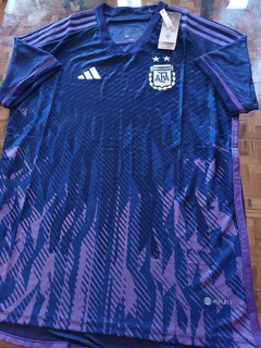 Camiseta adidas Argentina HeatRdy Suplente Violeta 2022 2023 Qatar Match - comprar online