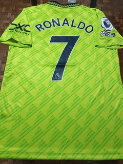 Camiseta Adidas Manchester United Suplente Verde Ronaldo 7 2022 2023