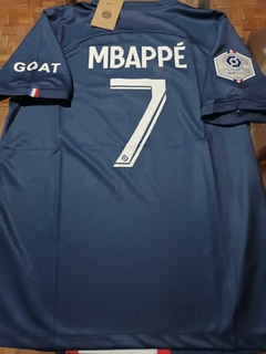 Camiseta Nike PSG Titular Mbappe #7 2022 2023