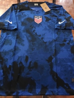Camiseta Nike Estados Unidos Suplente Azul 2022 2023 Qatar