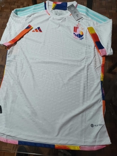 Camiseta adidas Belgica HeatRdy Suplente Blanca 2022 2023 Qatar Match - comprar online