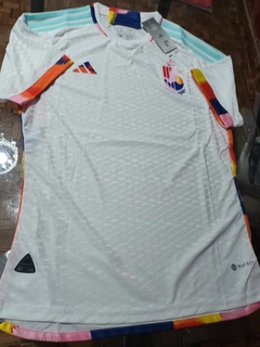 Camiseta adidas Belgica HeatRdy Suplente Blanca 2022 2023 Qatar Match en internet