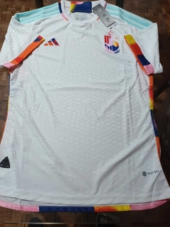 Camiseta adidas Belgica HeatRdy Suplente Blanca 2022 2023 Qatar Match