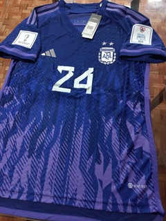 Camiseta adidas Argentina HeatRdy Suplente Violeta Enzo Fernandez 24 2022 2023 Parches Qatar en internet