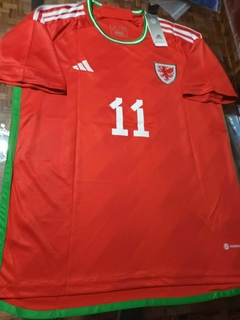 Camiseta Adidas Gales Titular Bale 11 2022 2023 Qatar en internet