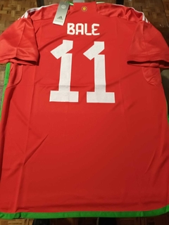 Camiseta Adidas Gales Titular Bale 11 2022 2023 Qatar - Roda Indumentaria