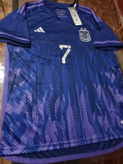 Camiseta adidas Argentina Suplente Violeta De Paul 7 2022 2023 Qatar - Roda Indumentaria