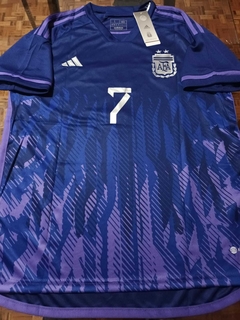 Camiseta adidas Argentina Suplente Violeta De Paul 7 2022 2023 Qatar - comprar online