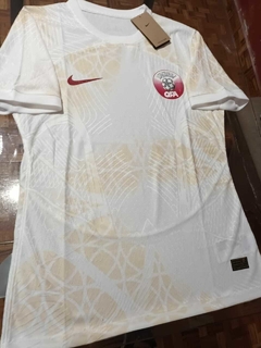 Camiseta Nike Qatar Vaporknit Blanca 2022 2023 Match en internet