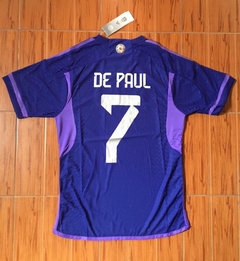 Camiseta adidas Argentina HeatRdy Suplente Violeta De Paul 7 2022 2023 Qatar - comprar online