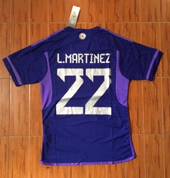 Camiseta adidas Argentina HeatRdy Suplente Violeta Lautaro Martinez 22 2022 2023 - comprar online