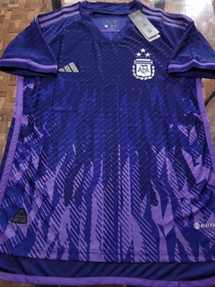 Camiseta adidas Argentina HeatRdy Suplente Violeta 2022 2023 3 Estrellas Match #RODAINDUMENTARIA