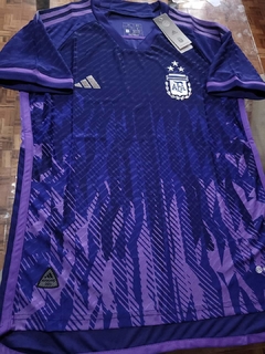 Camiseta adidas Argentina HeatRdy Suplente Violeta 2022 2023 3 Estrellas Match #RODAINDUMENTARIA en internet