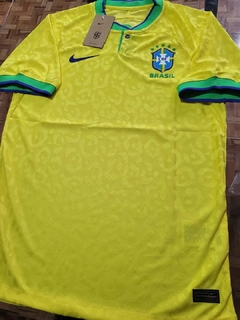 Camiseta Nike Brasil Vaporknit Titular 2022 2023 Qatar Match - comprar online