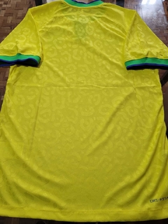 Camiseta Nike Brasil Vaporknit Titular 2022 2023 Qatar Match - tienda online