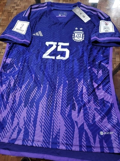 Camiseta adidas Argentina HeatRdy Suplente Violeta Lisandro Martinez 2022 2023 Parches Qatar - comprar online