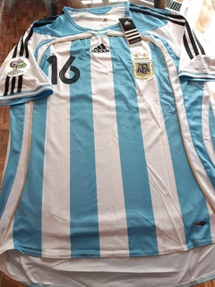 Camiseta adidas Retro Argentina Titular Aimar #16 2006 - comprar online