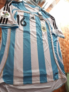 Camiseta adidas Retro Argentina Titular Aimar #16 2006 - Roda Indumentaria