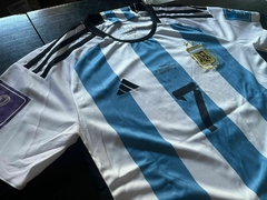 Camiseta adidas Argentina Titular Matchday De Paul #7 Final Vs Francia 2022 Lusail - comprar online