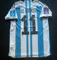 Camiseta adidas Argentina Titular Matchday Di Maria #11 Final Vs Francia 2022 Lusail en internet