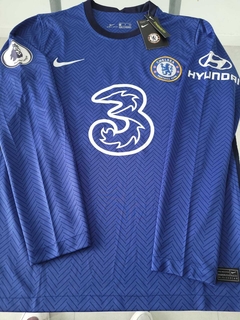 Camiseta Nike Chelsea Titular Werner #11 2020 2021 Manga Larga