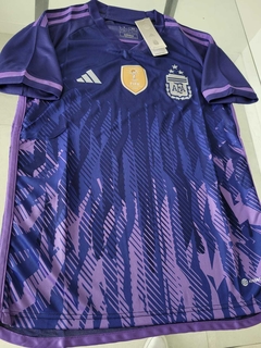 Camiseta adidas Argentina Suplente Violeta 2022 2023 3 Estrellas Parche Campeon Qatar en internet