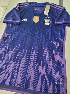 Camiseta adidas Argentina HeatRdy Suplente Violeta 2022 2023 3 Estrellas Match en internet