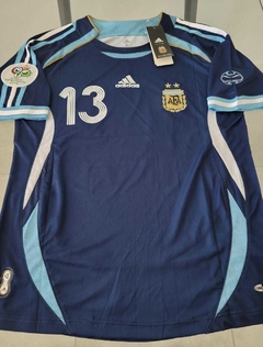 Camiseta adidas Retro Argentina Suplente Azul 2006 Scaloni #13 - comprar online