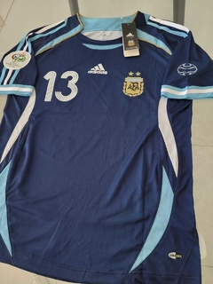 Camiseta adidas Retro Argentina Suplente Azul 2006 Scaloni #13 - Roda Indumentaria