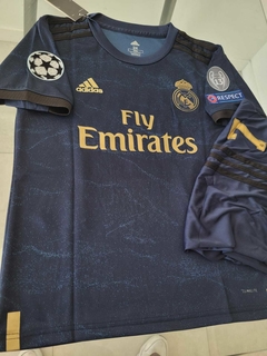 Kit Niño Camiseta + Short adidas Real Madrid Azul Hazard #7 2019 2020 - Roda Indumentaria